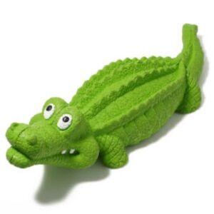 New-Orleans Aligator Squeaky Rubber Dog Toy